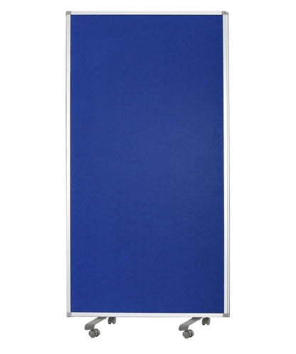 71" Blue Iron Folding Three Panel Screen Room Divider HomeRoots