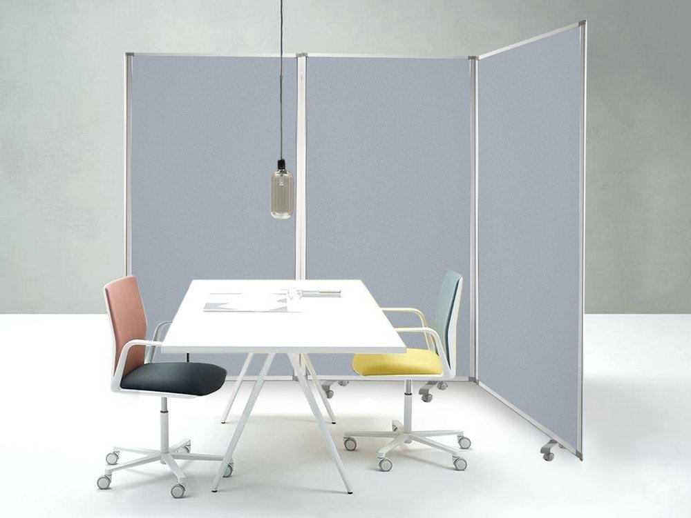 71" Gray Iron Folding Three Panel Screen Room Divider HomeRoots