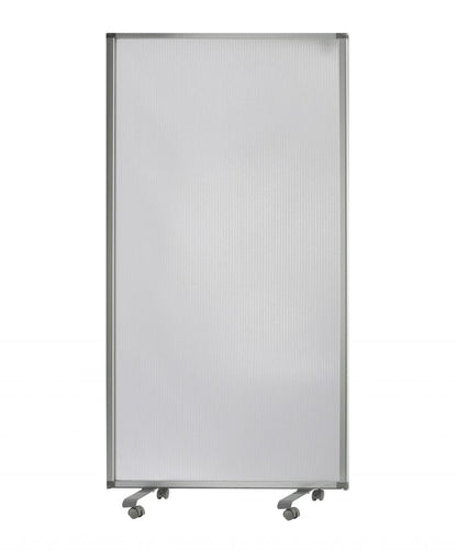 71" White Iron Folding Three Panel Screen Room Divider HomeRoots