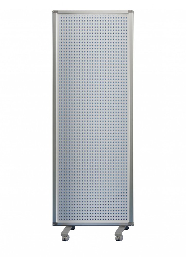 71" White Iron Folding Six Panel Screen Room Divider HomeRoots