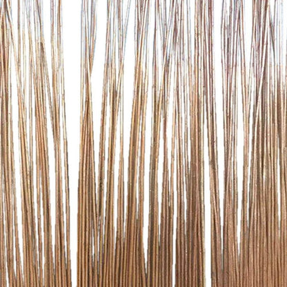 69" Brown Wood and Metal Folding Three Panel Screen Room Divider HomeRoots