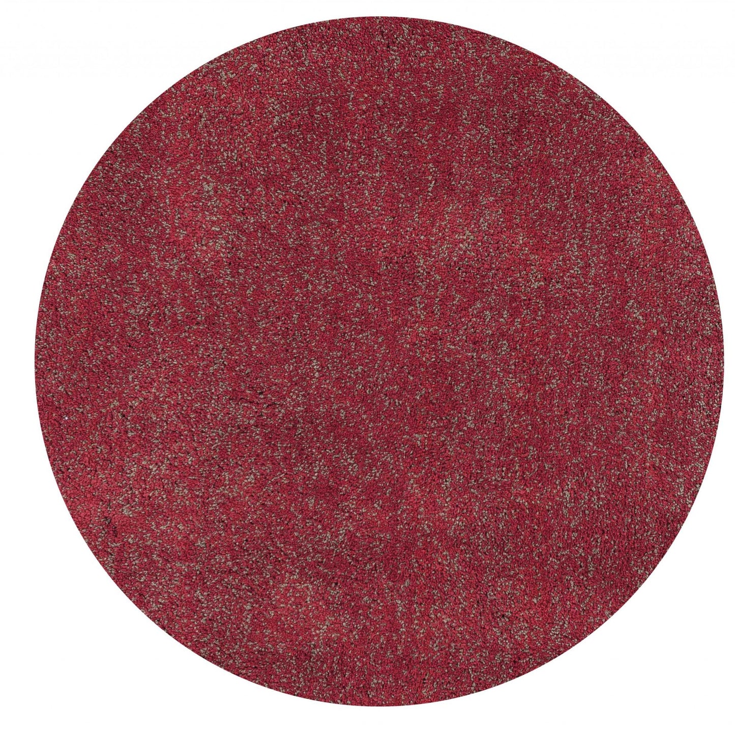 8' X 10' Red Heather Indoor Shag Rug