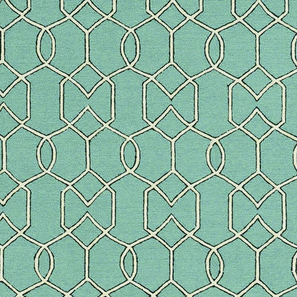7' X 10' Green Moroccan Indoor Outdoor Area Rug HomeRoots