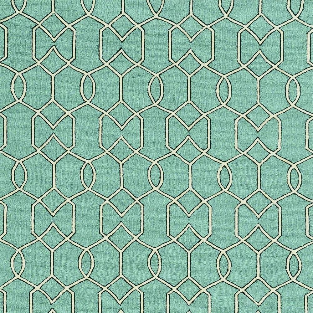 7' X 10' Green Moroccan Indoor Outdoor Area Rug — view 6