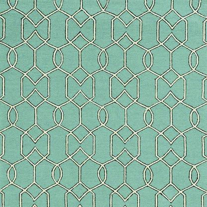 7' X 10' Green Moroccan Indoor Outdoor Area Rug HomeRoots
