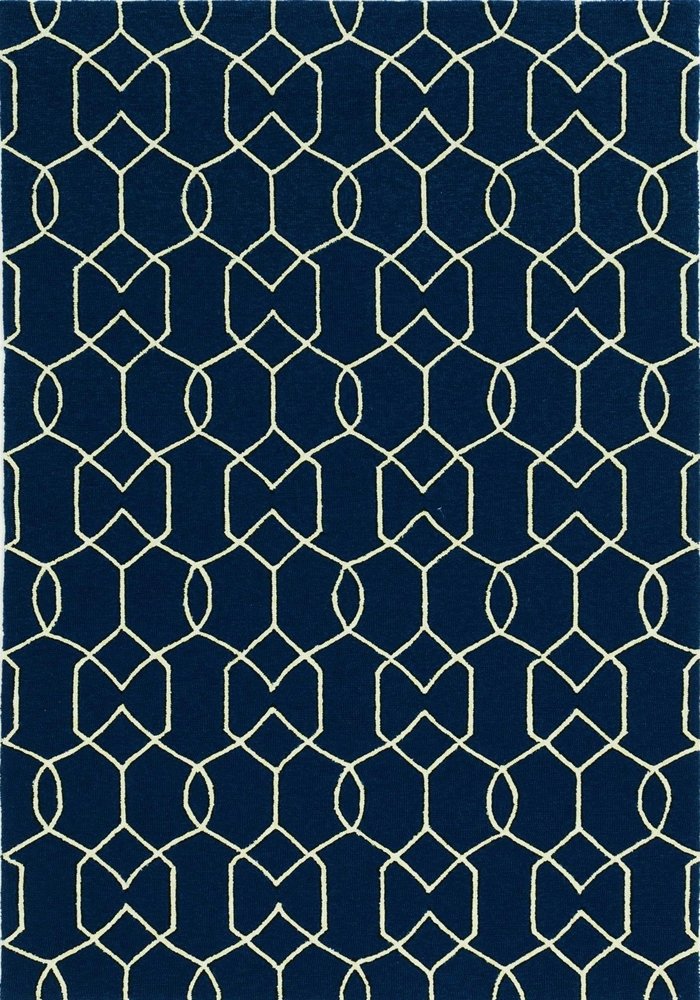 7' X 10' Blue Moroccan Indoor Outdoor Area Rug HomeRoots