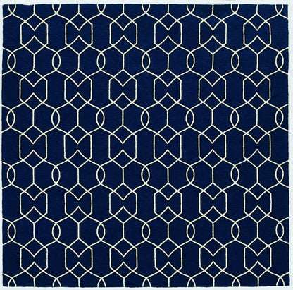 7' X 10' Blue Moroccan Indoor Outdoor Area Rug HomeRoots