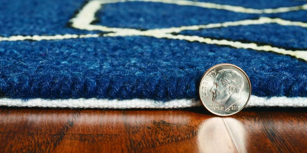 7' X 10' Blue Moroccan Indoor Outdoor Area Rug HomeRoots