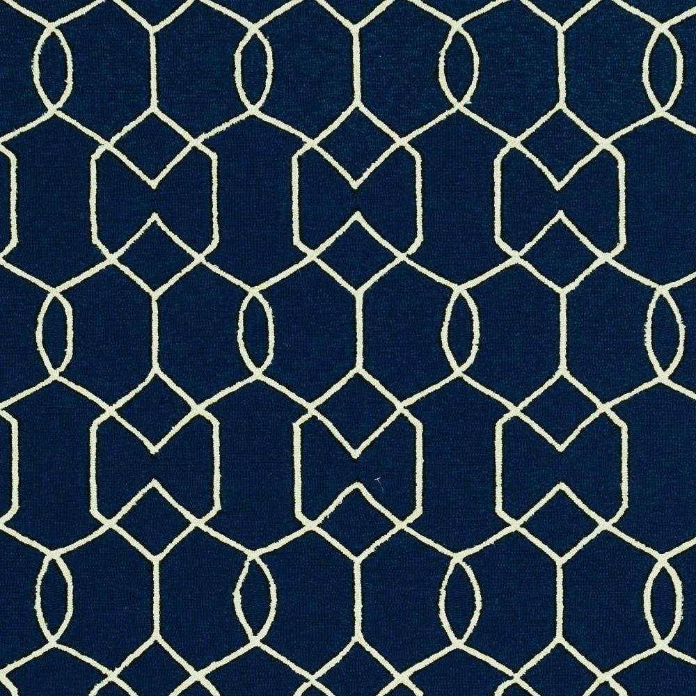 7' X 10' Blue Moroccan Indoor Outdoor Area Rug — view 7