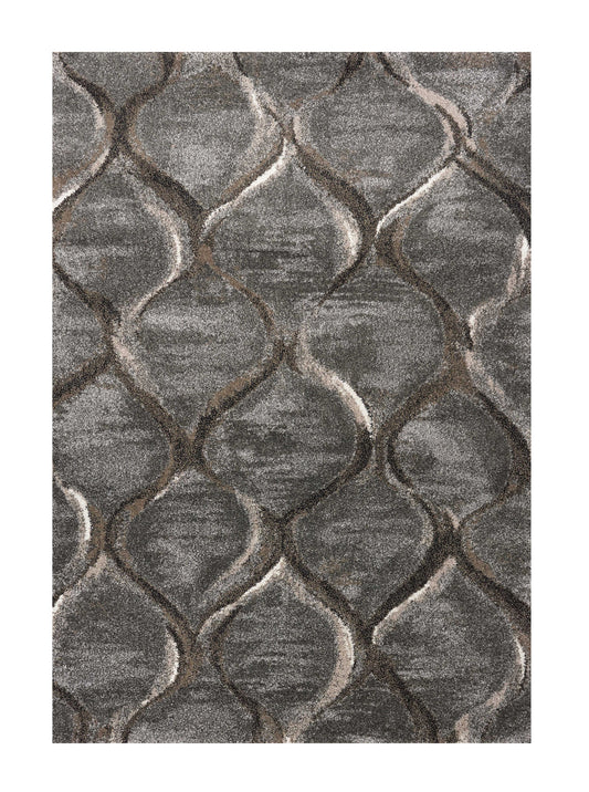 7' X 10' Polypropylene Charcoal Area Rug - 94.0" (H) x 130.0" (W) x 0.5" (D)