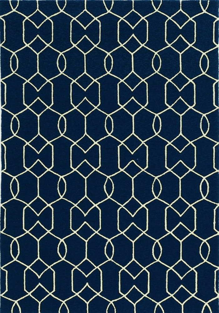 7' X 10' Blue Moroccan Indoor Outdoor Area Rug HomeRoots
