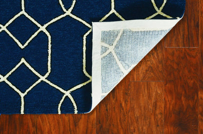 7' X 10' Blue Moroccan Indoor Outdoor Area Rug HomeRoots