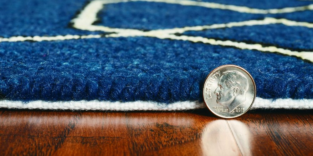 7' X 10' Blue Moroccan Indoor Outdoor Area Rug — view 19