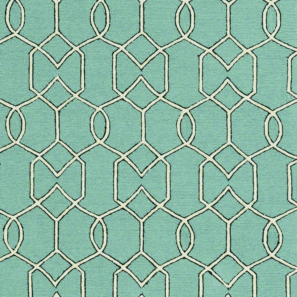 7' X 10' Green Moroccan Indoor Outdoor Area Rug HomeRoots