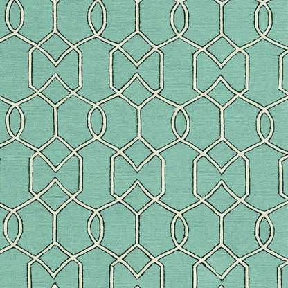 7' X 10' Green Moroccan Indoor Outdoor Area Rug HomeRoots