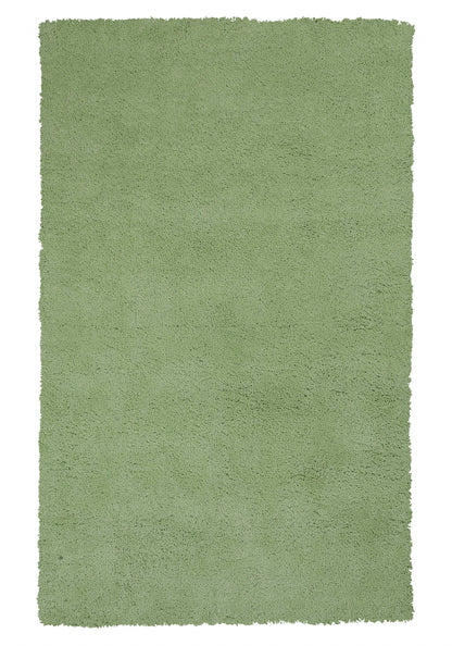 8' X 11' Bright Green Shag Area Rug