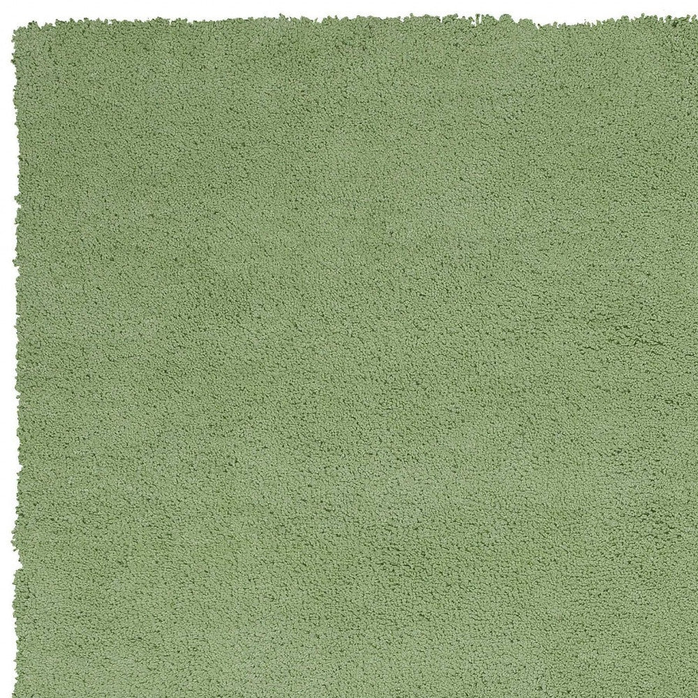 8' X 11' Bright Green Shag Area Rug