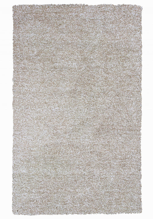 10' X 13' Ivory Heather Indoor Shag Rug - 24.0" (L) x 36.0" (W) x 2.0" (H)