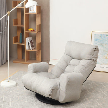 Adjustable head and waist game chair lounge chair in the living room 360 degree rotatable sofa chair - FurniFindUSA