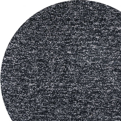 2'X4' Black Heather Indoor Shag Rug