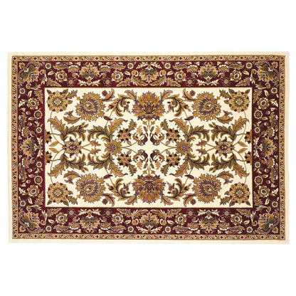 9' X 13'  Polypropylene Ivory Or Red Area Rug