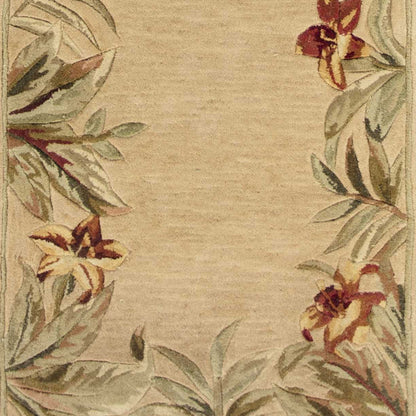 5' X 8'  Wool Ivory  Area Rug