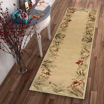 5' X 8'  Wool Ivory  Area Rug