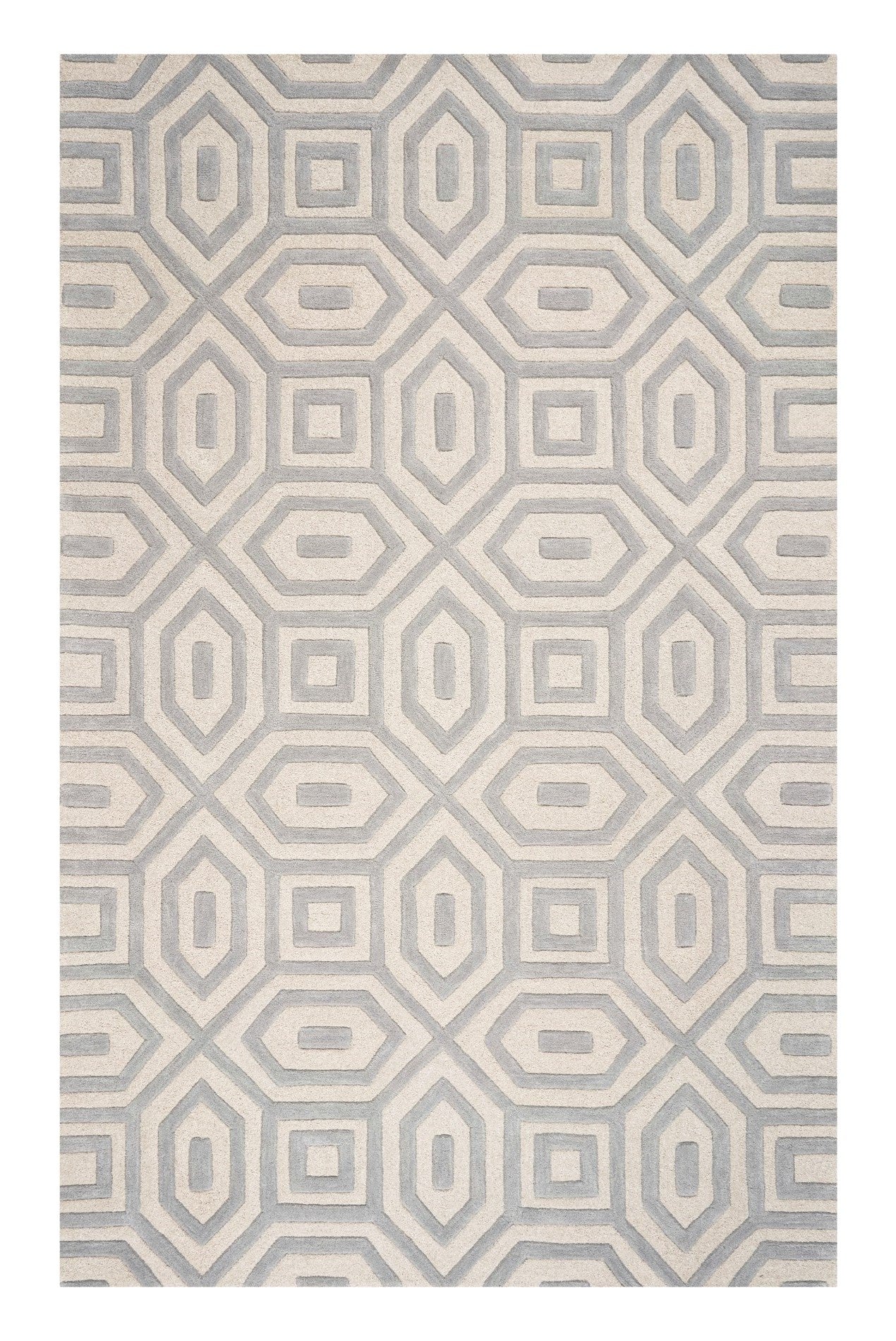 8' X 10' 6 Wool Grey Area Rug