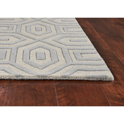 8' X 10' 6 Wool Grey Area Rug