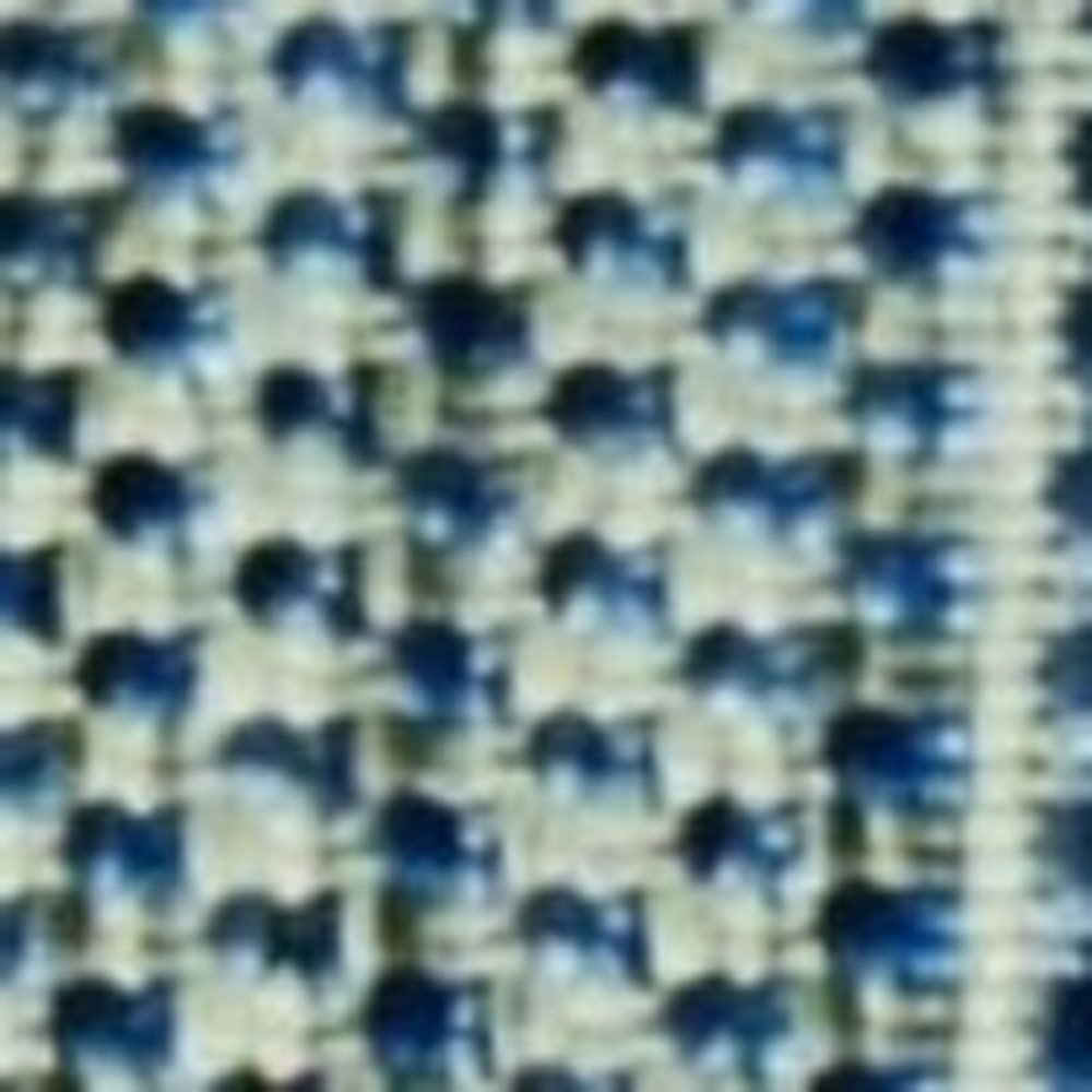 3' X 4' Blue And Green Striped Indoor Outdoor Area Rug HomeRoots