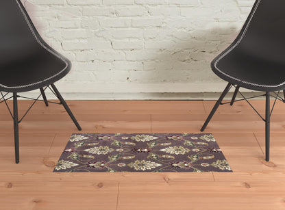 5' X 8' Purple Area Rug