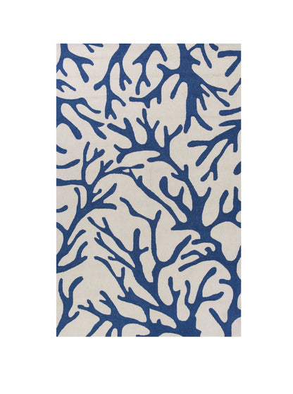 2' X 3' Blue Hand Tufted Area Rug