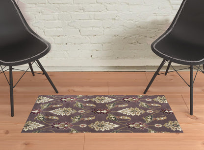 5' X 8' Purple Area Rug