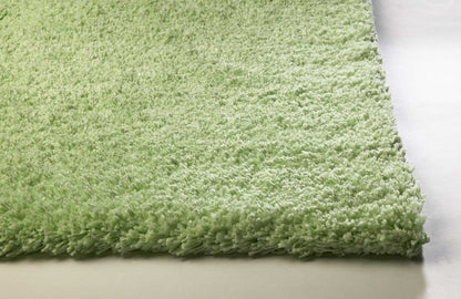 8' X 11' Bright Green Shag Area Rug