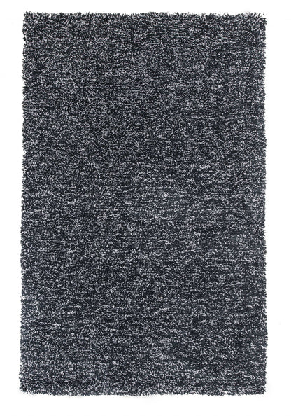 2'X4' Black Heather Indoor Shag Rug