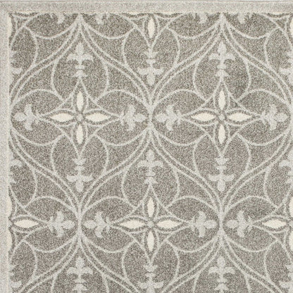 2' X 4' Gray Moroccan Indoor Outdoor Area Rug HomeRoots