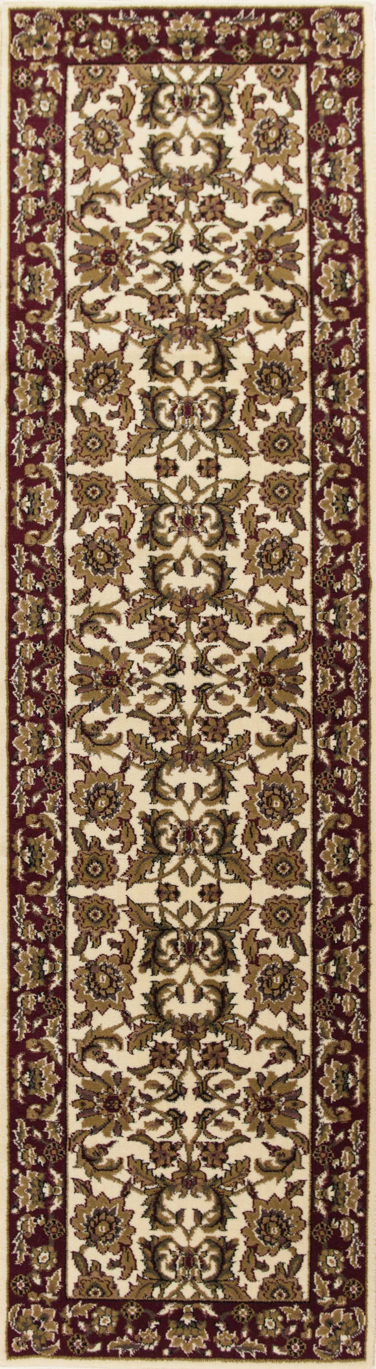 9' X 13'  Polypropylene Ivory Or Red Area Rug