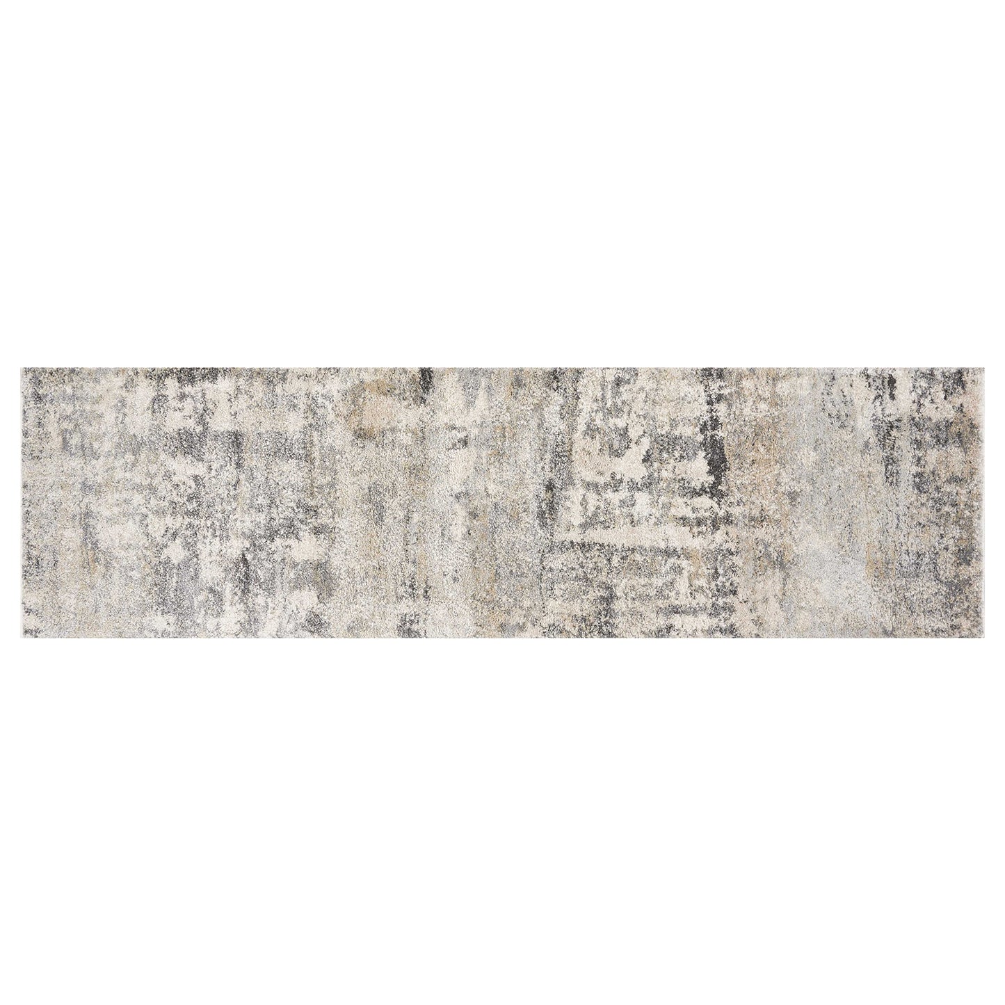 8' X 13' Shade Of Gray Abstract Area Rug