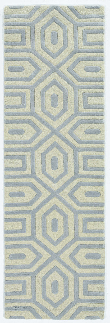 8' X 10' 6 Wool Grey Area Rug