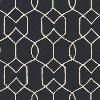 7' X 7' Navy Blue Hand Hooked Area Rug HomeRoots