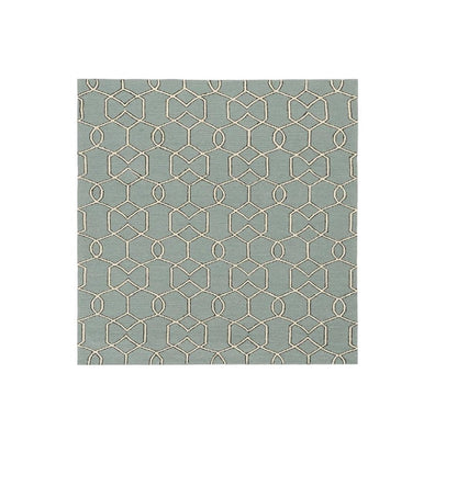 7' X 7' Green and Ivory Hand Hooked Area Rug HomeRoots