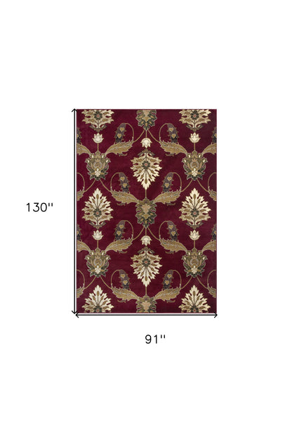 9' X 13' Red Area Rug