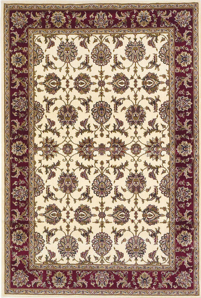 9' X 13'  Polypropylene Ivory Or Red Area Rug