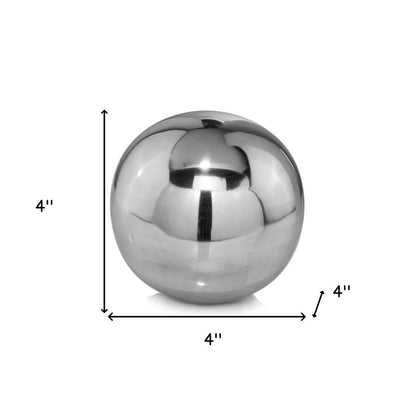 5" X 5" X 5" Buffed Polished Sphere HomeRoots