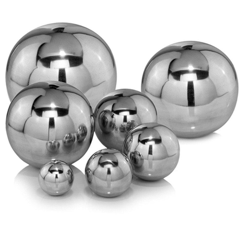 5" X 5" X 5" Buffed Polished Sphere HomeRoots