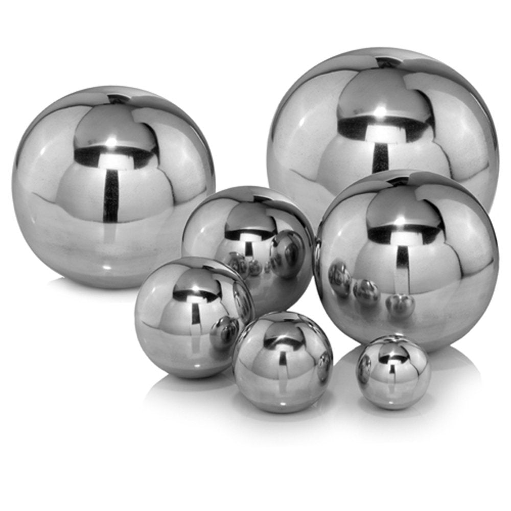 5" X 5" X 5" Buffed Polished Sphere HomeRoots