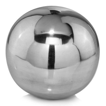 3" Silver Metal Decorative Orb