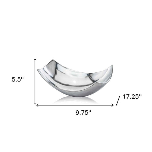 13" Gold Aluminum Abstract Centerpiece Bowl HomeRoots