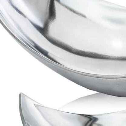 13" Gold Aluminum Modern Scoop Centerpiece Bowl HomeRoots