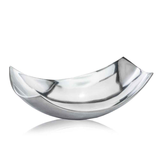 17" Gold Aluminum Scoop Decorative Bowl